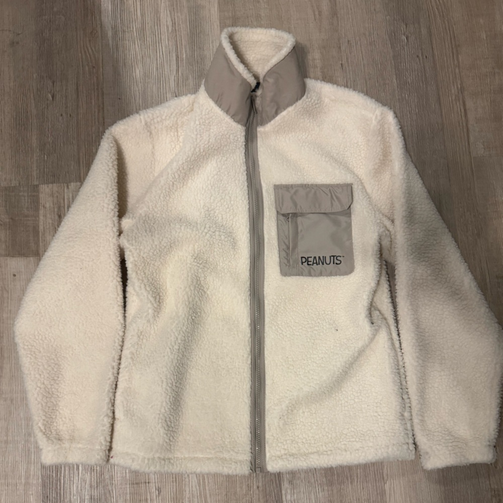 cream peanut fleece